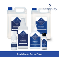 Bottle of alcohol free hand sanitiser highlighting its skin-friendly and safe formula