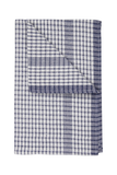 Rice Weave Tea Towel Pack of 10 with blue and white check pattern, excellent absorbency for catering use.