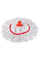 Hygiemix T1D Socket Mop 250 with red stayflat band and T1D socket.
