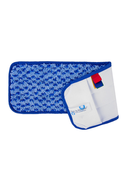 Pack of 10 Nano-Ag antibacterial microfibre scrub mops with silver technology for hygienic cleaning