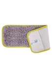 Nano-Ag Antibacterial Microfibre Flat Mop with silver Nano technology and color-coded trim.