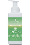 Wild Jasmine Hand Foam Sanitiser bottle with green label, hypoallergenic and alcohol-free.