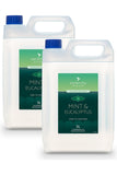 Mint and eucalyptus hand foam sanitiser in 5L jugs for effective, alcohol-free germ protection.