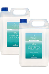 White Lotus and Seagrass Hand Foam Sanitiser bottles, 5L each.