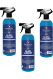 Glass & Mirror Cleaner bottles with trigger spray tops for shiny surfaces.