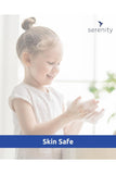 Child using skin-safe hand gel sanitiser indoors.