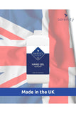 Hand Gel Sanitiser made in the UK, advanced antiviral antibacterial formula, gentle on skin.