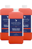 Serenity Heavy Duty Degreaser Concentrate eco-friendly cleaning solution, suitable for kitchen appliances, worktops, and industrial environments.