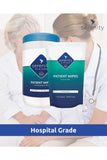 Antimicrobial Patient Wipes by Serenity Hygiene, hospital-grade, strong, alcohol-free, skin-safe, UK-made, 150 count.