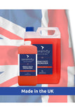 Heavy Duty Degreaser Concentrate bottles with UK flag backdrop.