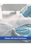 Antibacterial surface cleaner concentrate; disinfecting hard surfaces with a spray bottle and cloth.