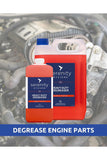 Heavy Duty Degreaser Concentrate for engine parts cleaning.