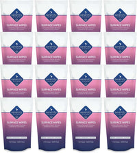 Antibacterial Surface Wipes tub with 150 wipes for effective cleaning, alcohol-free and suitable for hospitals and food areas.