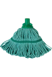 Biofresh T1 D Socket Mop with antibacterial yarn and green handle.