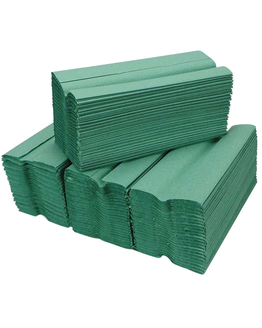 Green C Fold Paper Hand Towels – Recycled 1-Ply Bulk 2520 Sheets