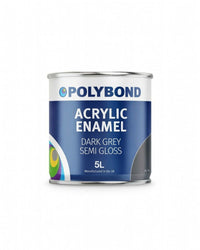 Polybond logo representing professional acrylic enamel paint for durable, multi-surface coating.