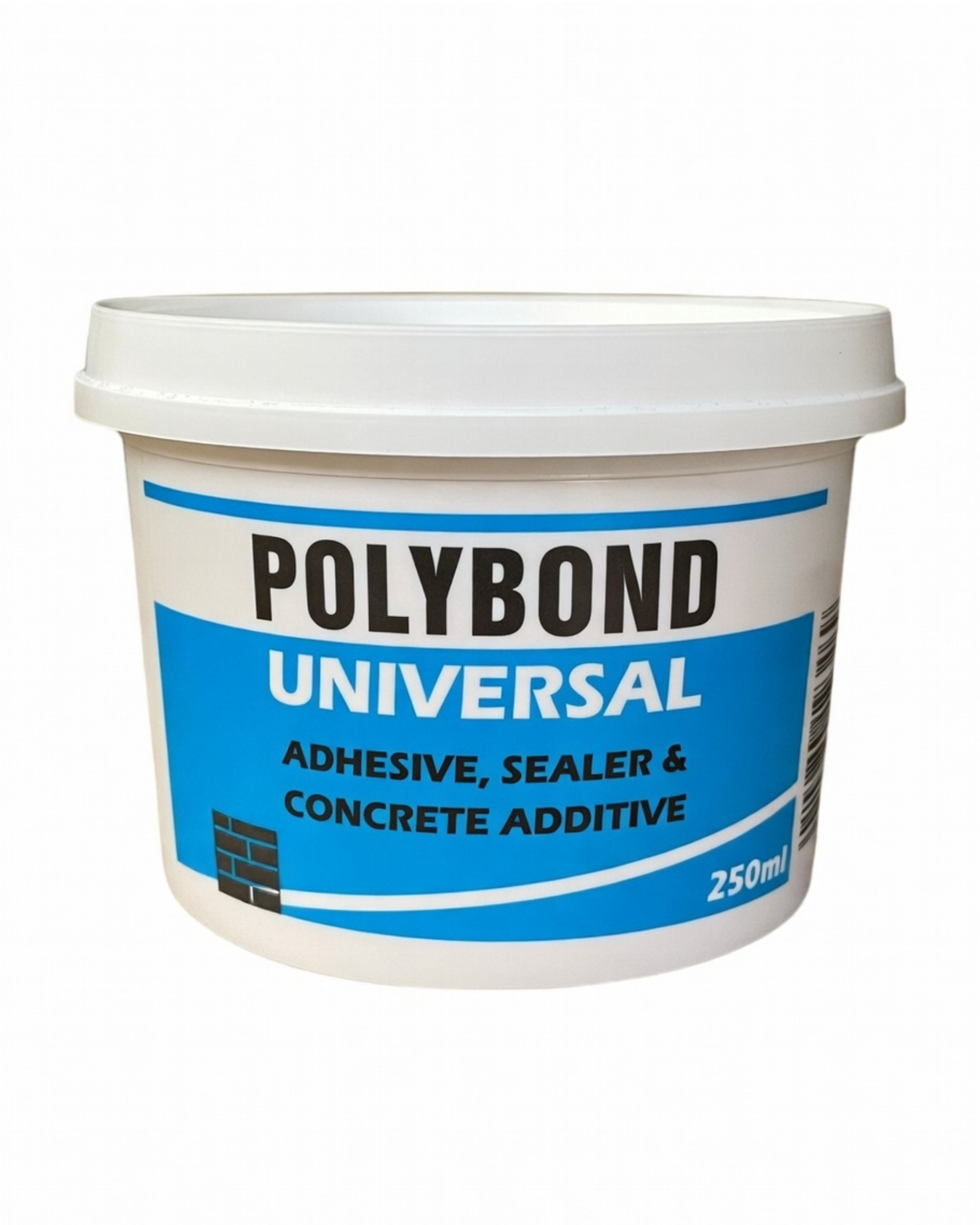 Polybond Universal PVA Adhesive Sealer & Concrete Additive container showcasing versatile construction adhesive and concrete enhancer