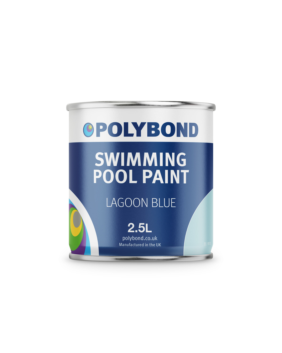 Polybond durable swimming pool paint logo for chlorinated rubber coating