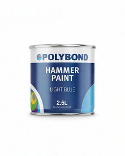 Polybond logo representing QAD Hammer synthetic enamel with hammered finish for durable vehicle and machinery coating