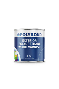 Polybond polyurethane wood varnish cans with gloss, silk, and matt finish options for durable surface protection