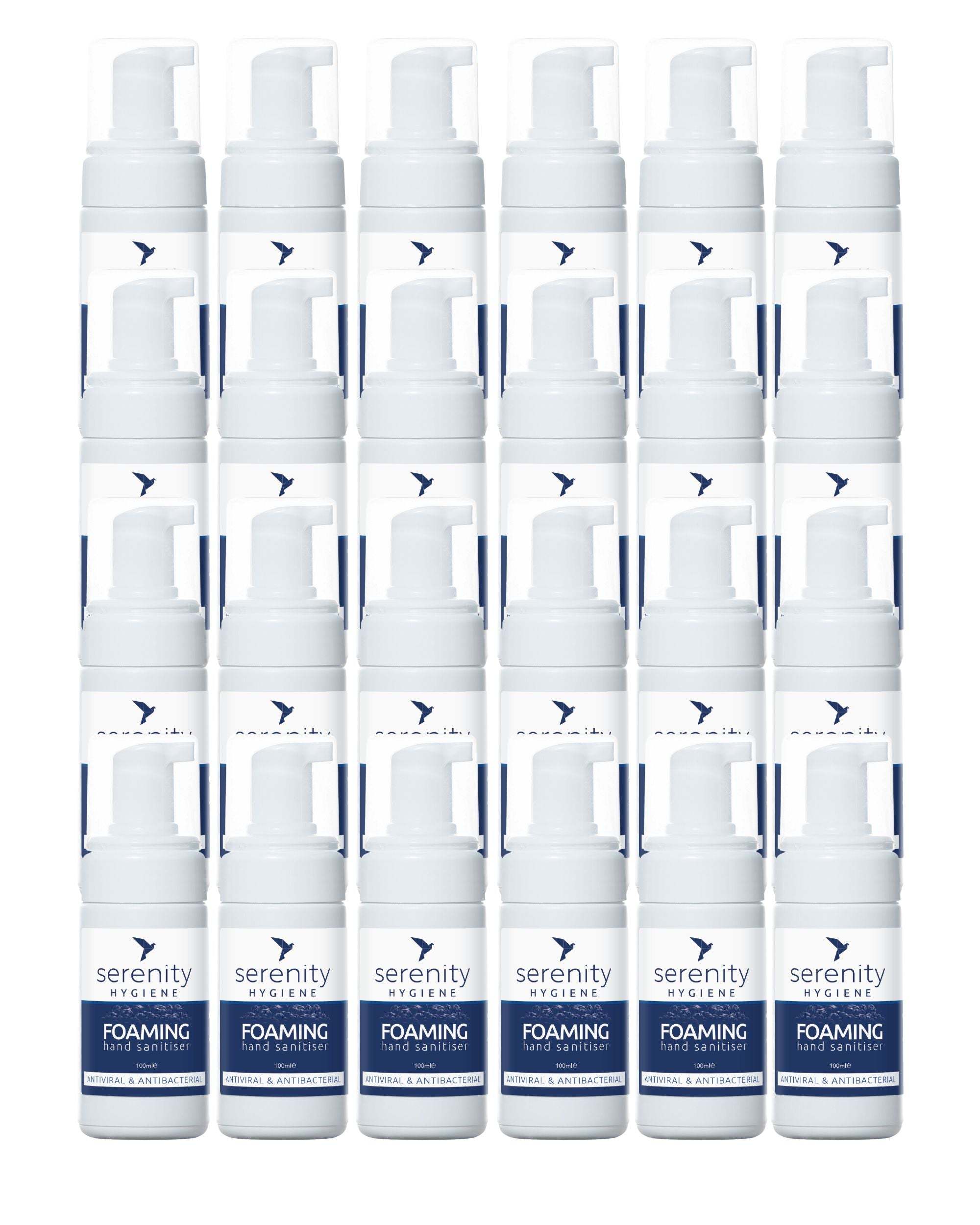 Serenity Unscented Hand Foam Sanitiser bottle for gentle, alcohol-free germ protection