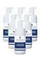 Unscented hand foam sanitiser bottles, gentle and effective germ protection.
