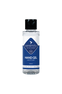 Hand Gel Sanitiser bottle with antiviral and antibacterial formula, 100ml.