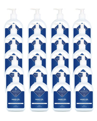 Bottle of antiviral and antibacterial hand gel sanitiser for gentle, effective hand hygiene