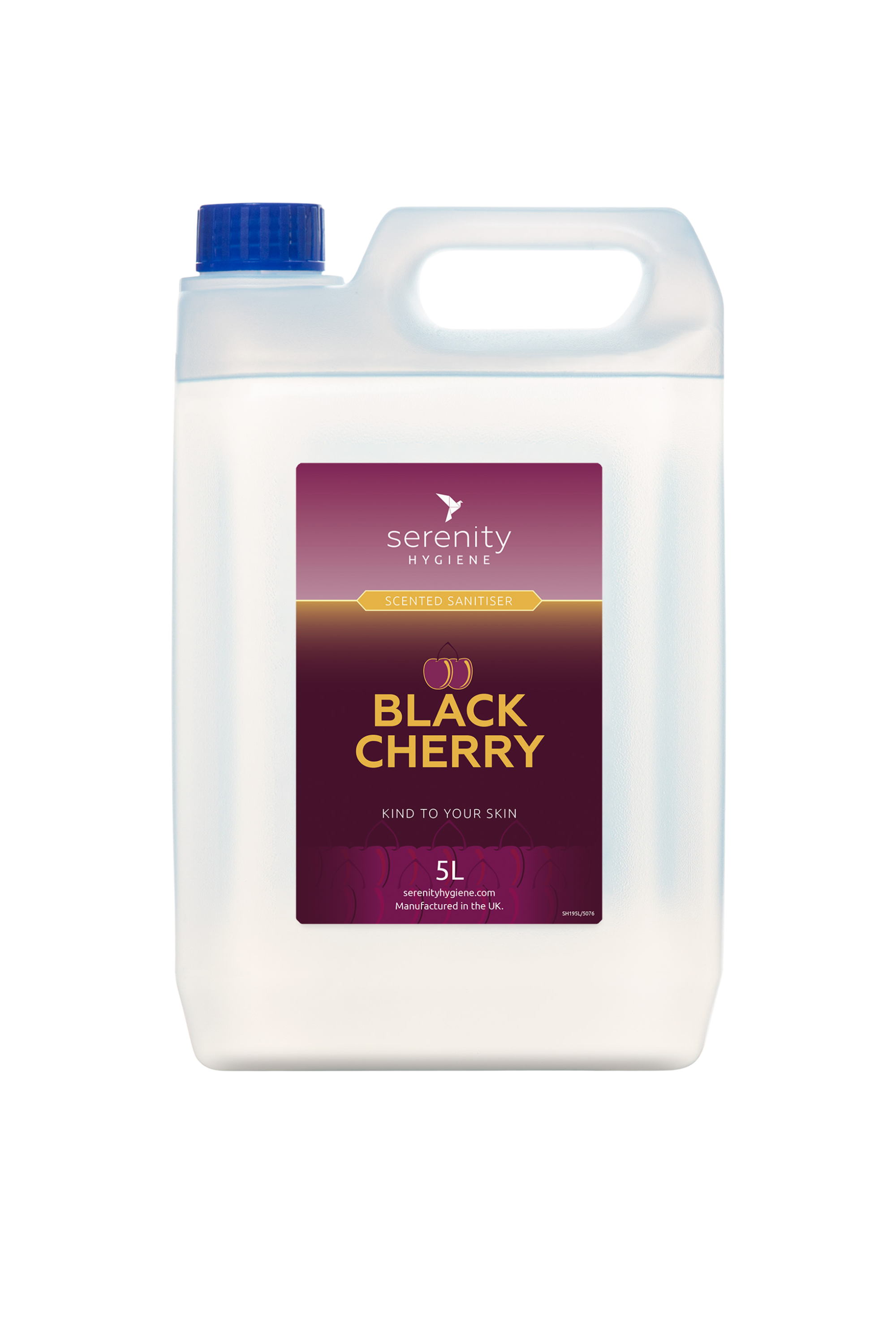 Black Cherry Hand Foam Sanitiser with effective biocide, hypoallergenic formula, and pleasant black cherry fragrance