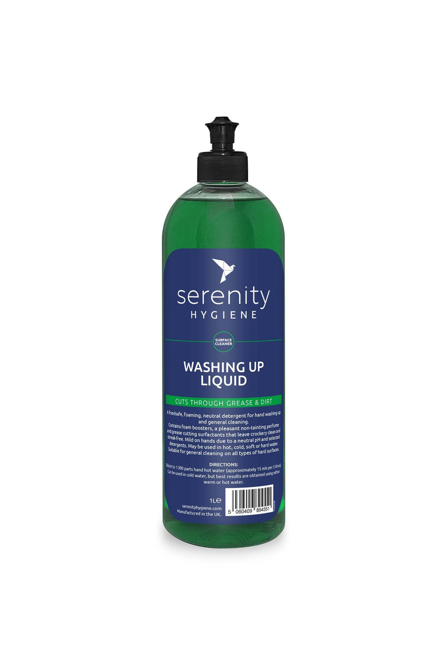 1 Litre Antibacterial Washing Up Liquid Bottle