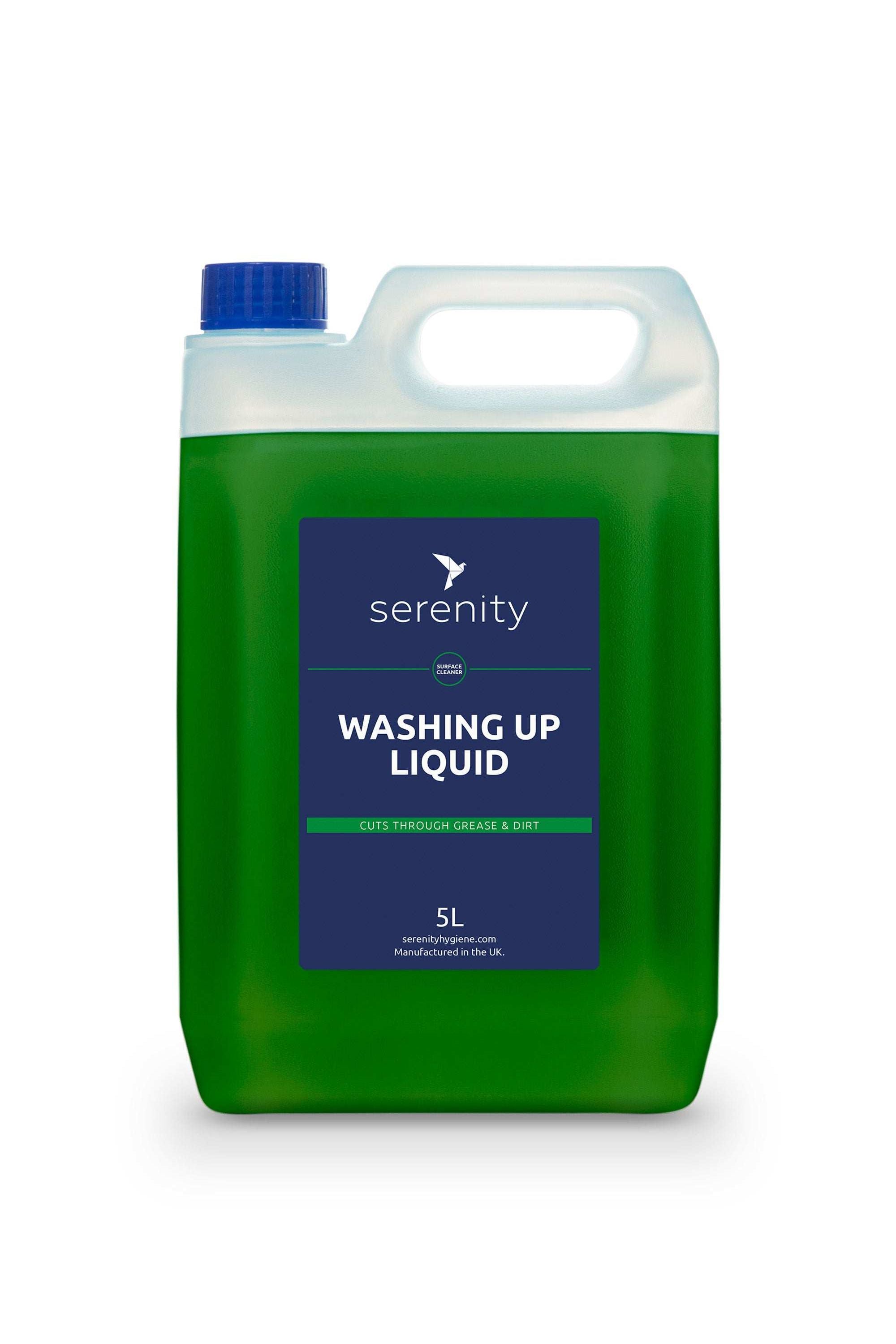 Concentrated Antibacterial Washing Up Liquid 1 Litre Pack, high-strength formula, push/pull bottle.