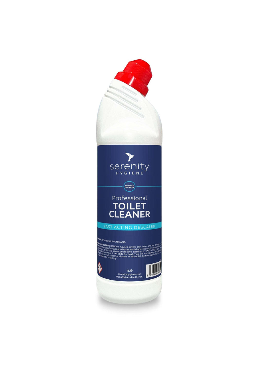 Serenity Professional Toilet Cleaner 1 Litre bottle for fast-acting descaling and washroom hygiene